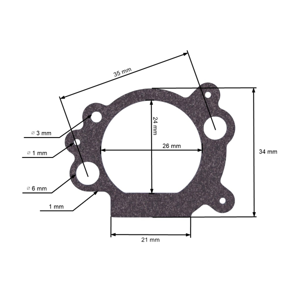 HS Parts tesnenie vzduchového filtra pre motory Briggs & Stratton (OEM 692667)