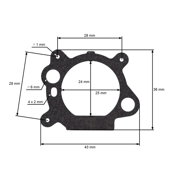 HS Parts tesnenie vzduchového filtra pre motory Briggs & Stratton Quantum s palivovým čerpadlom (OEM 272653)