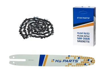 HS PARTS vodiaca lišta 12" (30 cm) 3/8" .043" (1,1 mm) + pílová reťaz 44 článkov pre Stihl MSE140 MS170 MS192 MS171 MS191T MSE141 MSA200C HT101 HT70 E140 023L