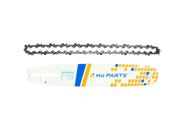 HS PARTS vodiaca lišta 12" (30 cm) 3/8" .050" (1,3 mm) + pílová reťaz 45 článkov hranatý zub pre Husqvarna 36 41 136 137 141 236 240 T435 335XPT 333 334 Jonsered 2035 2115 2117 2138 CS2234 CS2236T Solo 614 630 633 636