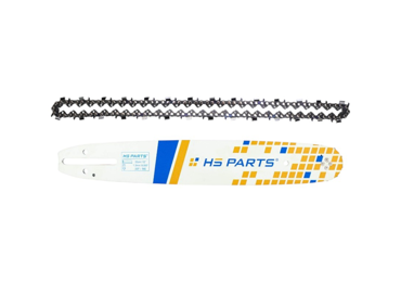 HS PARTS vodiaca lišta 13" (33 cm) .325" .050" (1,3 mm) + pílová reťaz 56 článkov hranatý zub pre Husqvarna 36 41 136 141 243 Jonsered 2040 2141 2152 Makita DCS3500 Dolmar PS351 PS410 Shindaiwa 360 366 377 Echo CS4200ES CS4400