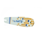 HS PARTS vodiaca lišta 14" (35 cm) 3/8" .043" (1,1 mm) + 4x pílový reťaz 50 článkov hranatý zub pre Stihl MSE140 017 018 MS170 MS180 019T HT70 HT101 MS190 E140 MS171 MSA200C