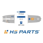 HS PARTS vodiaca lišta 14" (35 cm) 3/8" .050" (1,3 mm) 44 článkov