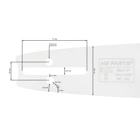 HS PARTS vodiaca lišta 15" (38 cm) 3/8" ,050" (1,3 mm) 56 článkov pre Husqvarna 246 254 262 345 357 455 460 555 560 Jonsered 2054 CS2260 Dolmar 111 112 115 PS540 Solo 613 614 650 Oleomac 162 956 962