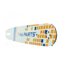 HS PARTS vodiaca lišta 15" (38 cm) 3/8" .058" (1,5 mm) + 2 x pílová reťaz 56 článkov hranatý zub pre Husqvarna 66 266 268 365 372XP 385 394 395 562XP 570 575 576XP 2100XP