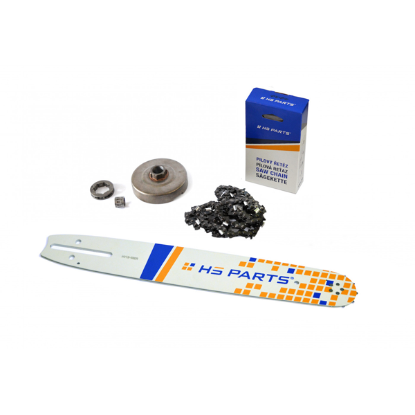 HS PARTS vodiaca lišta 15" (38 cm) 3/8" .058" (1,5 mm) + pílová reťaz 56 článkov hranatý zub + reťazovka Husqvarna 362 365 371 372XP 365 X-TORQ Jonsered 2163 CS2165