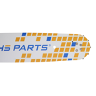 HS PARTS vodiaca lišta 15" (38 cm) 3/8" .058" (1,5 mm) pre Husqvarna 246 254 262 345 357 359 455 460 555 560 Jonsered 2054 CS2260 Dolmar 111 112 115 PS540 Solo 613 614 650 Oleomac 162 956 962