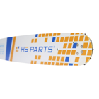 HS PARTS vodiaca lišta 15" (38 cm) 3/8" .058" (1,5 mm) pre Husqvarna 246 254 262 345 357 359 455 460 555 560 Jonsered 2054 CS2260 Dolmar 111 112 115 PS540 Solo 613 614 650 Oleomac 162 956 962