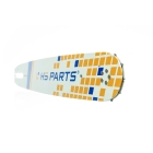 HS PARTS vodiaca lišta 15" (38 cm) 3/8" .063" (1,6 mm) + 2 x pílová reťaz na pozdĺžne rezanie 56 článku guľatý zub pre Stihl MS360 MS361 MS362 MS440 MS441 MS660 MS661
