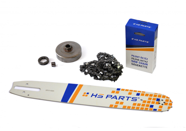 HS PARTS vodiaca lišta 15" (38 cm) 3/8" .063" (1,6 mm) + pílová reťaz 56 článkov hranatý zub + reťazovka pre Stihl 064 066 MS660