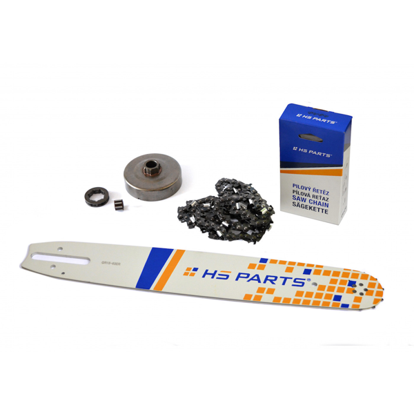 HS PARTS vodiaca lišta 15" (38 cm) 3/8" .063" (1,6 mm) + pílová reťaz 56 článkov hranatý zub + reťazovka pre Stihl 064 066 MS660
