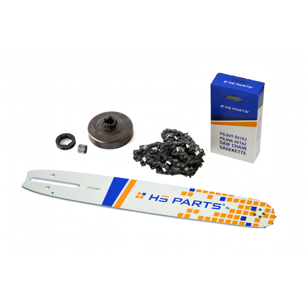 HS PARTS vodiaca lišta 15" (38cm) 3/8".058" (1,5mm) + pílová reťaz 56 článkov hranatý zub + reťazovka  Husqvarna 268 272XP