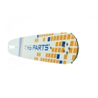 HS PARTS vodiaca lišta 15" (38cm) 3/8".058" (1,5mm) + pílová reťaz 56 článkov hranatý zub + reťazovka  Husqvarna 268 272XP