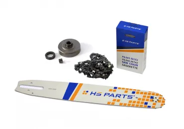 HS PARTS vodiaca lišta 15" (38cm) 3/8" .063" (1,6mm) + pílová reťaz 56 článkov hranatý zub + reťazovka pre Stihl 034 036 MS340 MS360