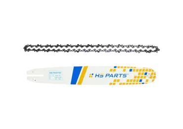 HS PARTS vodiaca lišta 16" (40 cm) 3/8" .050" (1,3 mm) + pílová reťaz 54 článkov hranatý zub pre McCulloch 835AV 838 930 MAC540E MAC835 MAC940 Partner 1540 1640 1835 1840 2116 ES1900 Grizzly BKS38-16 EKS2000 KS400I PKS40