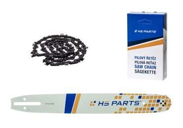 HS PARTS vodiaca lišta 16" (40 cm) 3/8" .050" (1,3 mm) + pílový reťaz 56 článkov hranatý zub pre Husqvarna 136 137 140 235 236 240 Jonsered CS2135 CS2234 Partner 350 351 352 Dolmar 100 106 ES140 Makita DCS4301 UC3030A UC3500