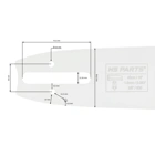 HS PARTS Vodiaca lišta 16" (40 cm) 3/8" .063" (1,6 mm) 60 článkov pre Stihl 029 031 032 034 042 036 044 056 066 MS290 MS310 MS360 MS361 MS362 MS391 MS440 MS441 MS462 MS460 MS640 MS650 MS660 MS500i
