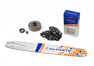 HS PARTS vodiaca lišta 16" (40 cm) 3/8" .063" (1,6 mm) + pílová reťaz 60 článkov hranatý zub + reťazovka pre Stihl 064 066 MS660