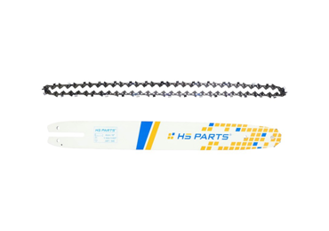 HS PARTS vodiaca lišta 16" (40 cm) .325" .043" (1,1 mm) + pílová reťaz 64 článkov hranatý zub pre Stihl MS150 MS150T MS151 MSA161T MS162 MS170 MS171 MS172 MS180 MS181 MS192T MS193 MS194T MS200 MS201 MS211 MS212