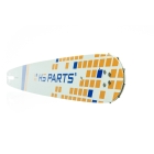 HS PARTS Vodiaca lišta 18" (45 cm) 3/8" .058" (1,5 mm) + 4 x pílová reťaz 68 článkov hranatý zub pre Husqvarna 51 55 346XP 353 357 359 455 460 560XP
