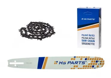HS PARTS vodiaca lišta 18" (45 cm) 3/8" .058" (1,5 mm) + pílová reťaz na pozdĺžne rezanie 64 článku guľatý zub pre výrobu fošní a dosiek vhodné Husqvarna 51 55 346XP 353 357 359 455 460 560XP