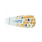 HS PARTS vodiaca lišta 18" (45 cm) 3/8" .058" (1,5 mm) + pílová reťaz na pozdĺžne rezanie 68 článkov guľatý zub pre výrobu fošní a dosiek vhodné Husqvarna 266 268 362 365 371 372XP 395 576XP