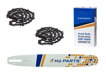 HS PARTS vodiaca lišta 18" (45 cm) 3/8" .063" (1,6 mm) + 2 x reťaz na pozdĺžne rezanie 66 článku pre Stihl 041 042 036 044 048 066 MS290 MS310 MS360 MS361 MS362 MS391 MS440 MS441 MS462 MS460 MS640 MS650 MS660 MS500i