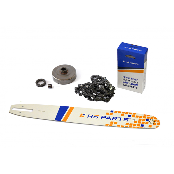 HS PARTS vodiaca lišta 18" (45 cm) 3/8" .063" (1,6 mm) + pílová reťaz 66 článkov hranatý zub + reťazovka pre Stihl 064 066 MS660