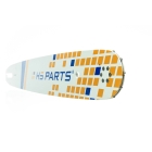 HS PARTS vodiaca lišta 18" (45cm) + 2 x pílová reťaz 3/8" .063" (1,6 mm) 66 článkov hranatý zub + reťazovka pre Stihl MS360