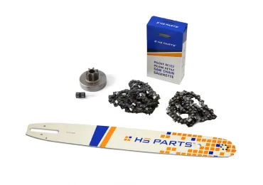 HS PARTS Vodiaca lišta 18" (45cm) 3/8" .063" (1,6mm) + 2 x pílová reťaz 66 článkov hranatý zub + reťazovka pre Stihl MS380