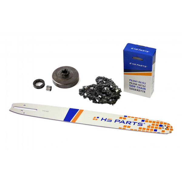 HS PARTS vodiaca líšta 20" (50 cm) 3/8".058" (1,5 mm) + pílová reťaz 72 článkov hranatý zub + reťazovka Husqvarna 268 272XP
