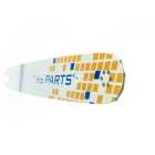 HS PARTS Vodiaca lišta 20" (50 cm) 3/8" .063" (1,6 mm) 72 článkov