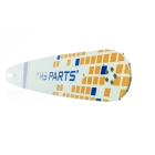 HS PARTS vodiaca lišta 20" (50 cm) .325" .058" (1,5 mm) + pílová reťaz 76 článkov hranatý zub pre Husqvarna 45 55 254 257 262 339XP 346 359 445 450