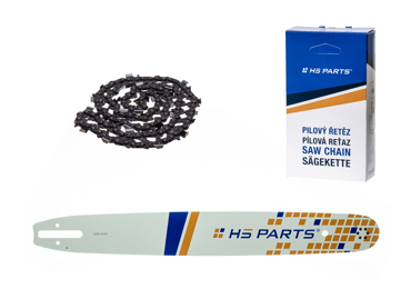 HS PARTS vodiaca lišta 20" (50 cm) .325" .063" (1,6 mm) + pílová reťaz 81 článkov hranatý zub pre Stihl 024 026 028 029 030 031 032 039 MS240 MS260 MS261 MS270 MS271 MS280 MS290 MS291 MS310 MS390