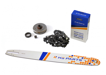 HS PARTS vodiaca lišta 20" (50 cm) + pílová reťaz 3/8" .063" (1,6 mm) 72 článkov hranatý zub + reťazovka pre Stihl 044 046 MS341 MS361 MS440 MS460 MS461