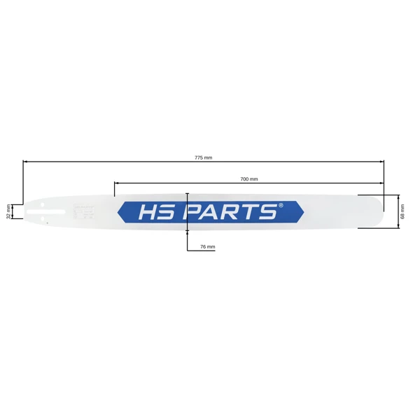 HS PARTS vodiaca lišta 28" (70 cm) 3/8" .058" (1,5 mm) 92 čl. pre Husqvarna 61 66 181 185 266 268 272 365 372 380 385 390 394 395 570 575 576 2100 3120 Jonsered 630 670 2165 CS2171 CS2188