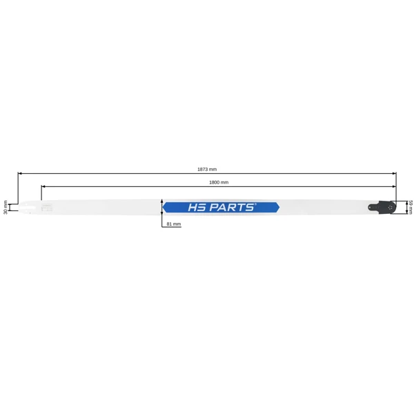 HS PARTS vodiaca lišta 72" (180 cm) 3/8" .063" (1,6 mm) 210 čl. pre Stihl 034 036 038 044 046 056 066 MS361 MS362 MS390 MS440 MS441 MS460 MS461 MS462 MS650 MS660 MS661