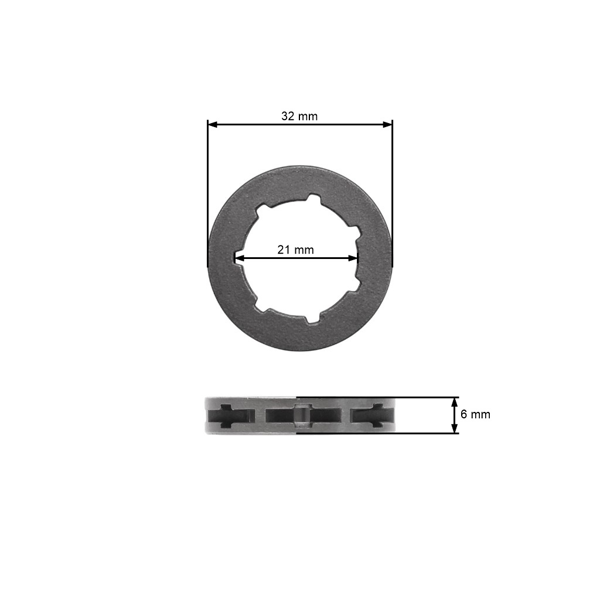 HS Parts výmenný prstienok .325" 7 zubov pre motorové píly