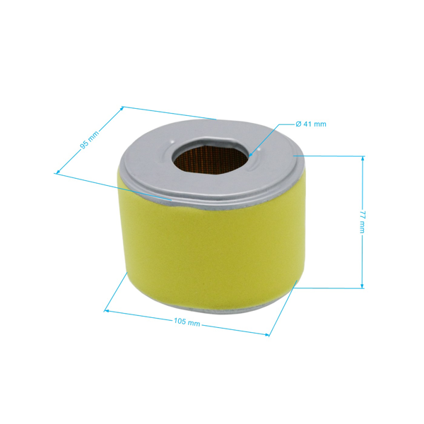 HS Parts vzduchový filter 102 mm x 89 mm x 77 mm pre motory Honda GX240 GX270 výkon 8,0 PS - 9,0 PS (OEM 17210ZE2822 17210-ZE2-505 17210-ZE2-822 17210-ZE2-515)