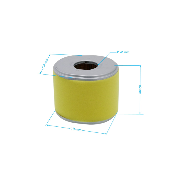 HS Parts vzduchový filter 111 mm x 96 mm x 92 mm pre motory Honda GX340 GX390 výkon 11,0 PS - 13,0 PS (OEM 17210ZE3505 17210ZE3010 17210-ZE3-010 17210-ZE3-505)