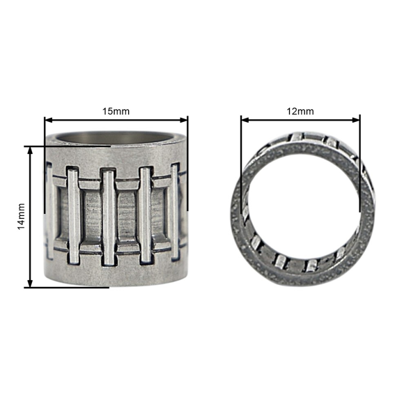 Ihlové ložisko 15 mm x 14 mm x 11 mm reťazovky pre čínske motorové píly obsah motora 45 ccm 52 ccm 58 ccm