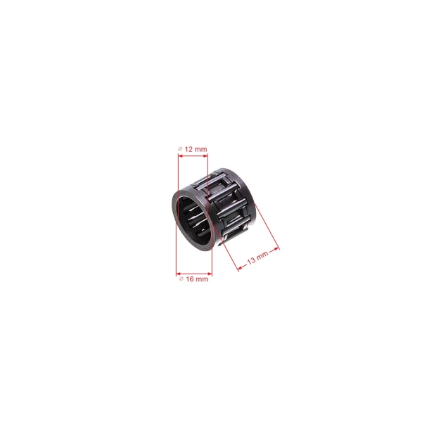 Ihlové ložisko reťazovky 13 mm x 16 mm x 12 mm pre motorové píly Husqvarna 362 362XP 365 365 X-Torq 372XP 372 XP X-Torq 371K Jonsered 2063 2065 2165 2171 CS2166 CS2171 (OEM 503432001)
