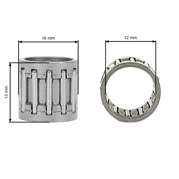 Ihlové ložisko reťazovky 13 mm x 16 mm x 12 mm pre motorové píly Husqvarna 362 362XP 365 365 X-Torq 372XP 372 XP X-Torq 371K Jonsered 2063 2065 2165 2171 CS2166 CS2171 (OEM 503432001)