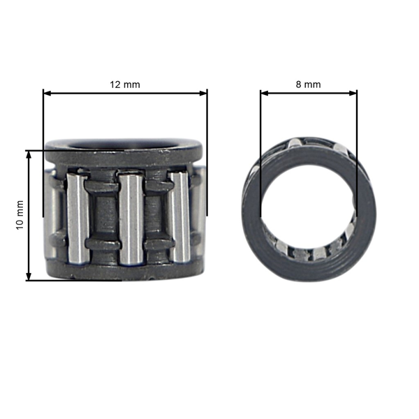 Ihlové ojničné ložisko 8 mm x 12 mm x 10 mm pre motorové píly Stihl 017 MS170