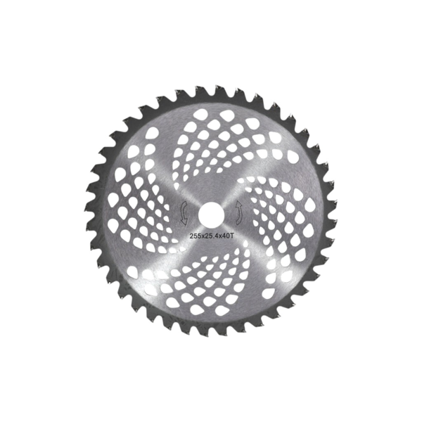 Karbidový nôž 40 zubý rozmer 255 mm x 25,4 mm pre krovinorezy