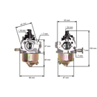 Karburátor pre čínske kosačky a motorové kosačky NAC NGP Loncin a z hobbymarketov
