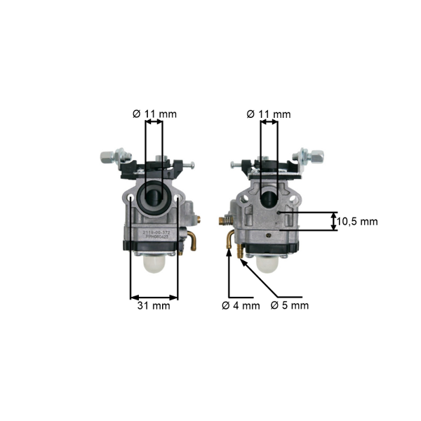 Karburátor pre čínske krovinorezy a krovinorezy z hobbymarketov s objemom motora 26 cm3 32 cm3