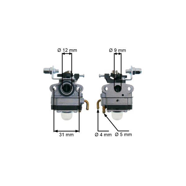 Karburátor pre Čínske krovinorezy a krovinorezy z hobbymarketov s obsahom motora 26 ccm