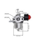 Karburátor pre čínske motorové kosačky 1P56F s objemom motora 99 cm3