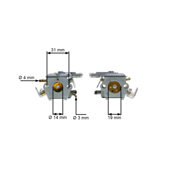 Karburátor pre čínske motorové píly a píly z hobbymarketov 25 ccm